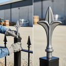 Gray Premium Railhead 150mm Height, 72mm Width, 16mm Base for Heavy Duty Applications