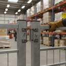 Dim Gray Premium Self Closing Gate Hinge Set for Square Section with Adjustable Speed and Galvanised Spring Barrel