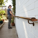 Light Gray Premium 50mm x 8mm Plastic Handrail Capping in Brown - 25m Coil with Enhanced Durability and Stylish Finish