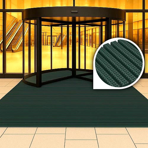 Dark Slate Gray Commercial Dirt-Resistant Entry Floor Mat For High Traffic Entrances and Walkways