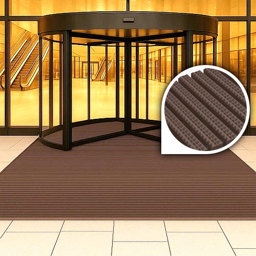 Dark Olive Green Commercial Dirt-Resistant Entry Floor Mat For High Traffic Entrances and Walkways