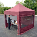 White Smoke Gazebo 3m x 3m with Steel Frame – Heavy Duty Waterproof Pop Up Canopy – Premium Folding Shelter – Garden & Commercial Use