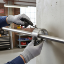 Gray Premium Aluminium Wall Holder for 42.4mm Slotted Tube with 1.5mm Wall Thickness - High-Quality Professional Grade for Industrial and Commercial App...