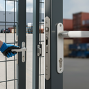 Dim Gray Premium Insert Lock Kit for 60mm Box Section - Complete with Stainless Steel Mechanism and Adjustable Bolt