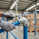 Dark Gray Premium Sloping Elbow 0-11° for 48.3mm Tube - Ideal for Inclined Rail Applications