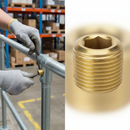 White Smoke Premium Gold Setscrew Key Clamp for 42.4mm Fittings - Standard Length with 3/8" Gold Screw and 5/16" Key Size