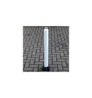 Dim Gray 76mm Fold Down Parking Post With Integral Lock & Chain Eyelet