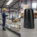 Dark Gray Premium Duplex Stainless Steel Spigot Base for 12.0mm - 21.5mm Glass - Black Powder Coated Finish