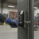 Dark Slate Gray Professional Heavy Duty Code Lock with Adjustable Latch Bolt for Metal Gates 30-60mm
