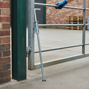 Gray Premium 12mm Galvanised Drop Bolt with Bracket - 600mm Long for Security Applications