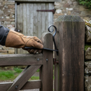 Dark Slate Gray Premium Forged Gate Crook Plain Bar 25 x 8mm with 200mm to 300mm Crook Length - High-Quality Professional Grade for Industrial and Commercial Appli...