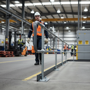 Dark Gray Premium 38° Rake Flat Base for 42mm Tube with 450mm Centres and Durable Galvanised Finish