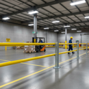 Light Slate Gray Premium 1060mm Yellow Powder Coated Steel Tube with 42.4mm Diameter and 3.2mm Wall Thickness for Internal Installations