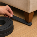 5mm Thick Solid SBR Rubber Strip – Black Heavy Duty Rubber Roll for Sealing, Gaskets & Cushioning (5m)