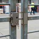 Gray Premium Weld In Sash Lock Double Throw for 50 x 50mm Box Section with Euro Cylinder and Keys