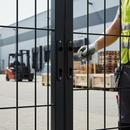 Black Premium Aluminium Cover Shield for Mortise Locks - Protection for Handle and Cylinder Holes with Standardized Gate Pattern