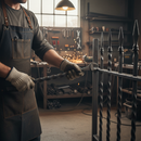 Dark Slate Gray Professional 25mm Twisted Bar - Full Twist Design, 1m Length, Heavy Duty Construction