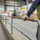 Gray Premium Plastic Handrail Capping 40mm x 8mm Woodgrain Rustic Oak - 25m Coil with Durable Features