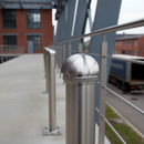Dark Gray Premium 304 Stainless Steel Domed End Cap for 42.4mm x 2mm Tubing - High-Performance and Durable Design