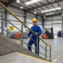 Gray Premium 50mm x 8mm Plastic Handrail Capping in Gold - 25m Coil for Enhanced Staircase Safety and Style