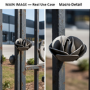Black Premium Flower Head with 45mm Diameter for Versatile Applications - High-Quality Professional Grade for Industrial and Commercial Applications