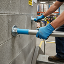 Slate Gray Premium Open Wall Flange for 48.3mm Tube - Durable Pair for End Termination and Hanging Systems