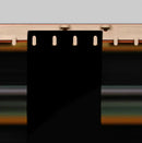 Black Heavy-Duty Solid Black PVC Strip Curtains – QuickMount Kit for Privacy, Dust & Draft Control