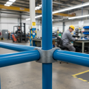 Dark Gray Professional Heavy Duty 90° Clamp On Crossover Joiner for 60.3mm Tube Applications