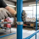 White Smoke Premium Slide Over Locking Ring Key Clamp for 42.4mm Tube - Ideal for Structural Support