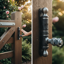 Black Premium Adjustable Ornate Hinge 22mm Thread - 230 x 30mm Size for Versatile Applications