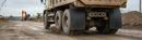 Dark Olive Green Premium Durable Mud Flap 2438 x 381 mm - Flexible Rubber Construction with Custom Print Area