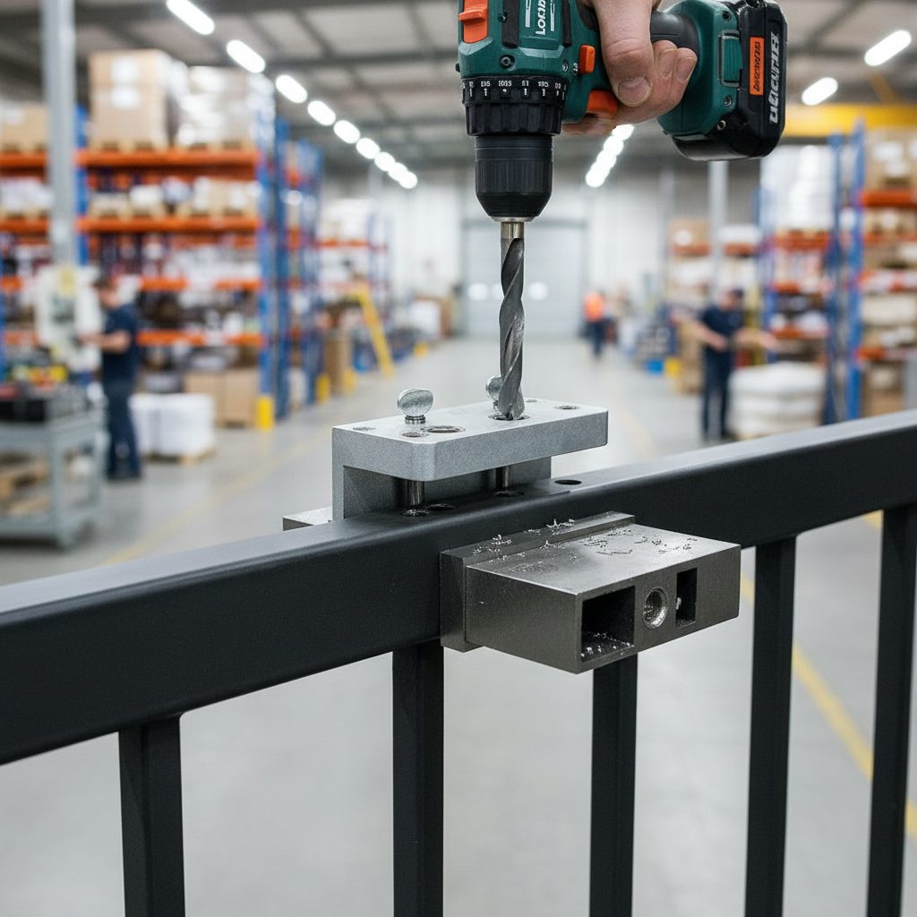 Professional Drilling Jig for Swing Gate Locks - Adjustable for 40-50 ...