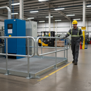 Dim Gray Premium Galvanised Modular Rail Platform Return Bend for 34mm Tube with 500mm Centres