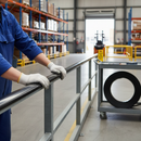 Dark Sea Green Premium 30mm x 8mm Plastic Handrail Capping in Black - 25m Coil with Scratch and Stain Resistance