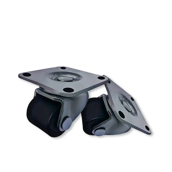 Dark Slate Gray 25mm Heavy Duty Swivel Plate Fit Castors Solid Nylon Wheel 60kg Load Capacity