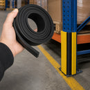 Dark Slate Gray 10mm Thick Solid SBR Rubber Strip Roll – Heavy-Duty Black Rubber for Sealing, Gaskets, Cushioning and Vibration Reduction