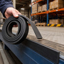 8mm Thick Solid SBR Rubber Strip Roll – Heavy-Duty Black Rubber for Sealing, Gaskets, Cushioning and Vibration Reduction