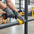 Gray Premium GRP Handrail Fitting Short Tee for 90-Degree Connections and Stanchion Post Applications