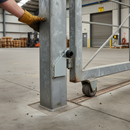 Dark Sea Green Premium Galvanised Fixed Limit Gate Stop 98mm x 50mm for Durable Security Applications