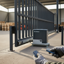 Dark Slate Gray High-Performance 2500kg Sliding Gate Motor Kit with Encoder and Safety Features - High-Quality Professional Grade for Industrial and Commercial App...