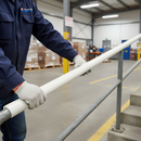 Dark Gray Premium 50mm x 8mm Plastic Handrail Capping White - 25m Coil, Durable and Stylish Finish for Staircase Enhancement