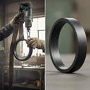 Dark Slate Gray Premium 90mm Diameter Ring with 16 x 6mm Plain Bar for Heavy Duty Applications - High-Quality Professional Grade for Industrial and Commercial Appl...