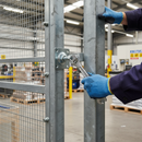 Dark Gray Premium Heavy Duty Wrap Around Hinge with Back Plate 100 x 100mm M20 for 30mm Pin - Maximum Weight Limit 500kg