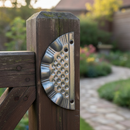 Dark Slate Gray Premium Ornate Gate Plate 260mm x 125mm - Versatile Design for Any Side Installation