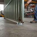 Dim Gray Premium Pressed Gate Stop 120mm x 100mm x 40mm for Secure Closure and Durable Operation