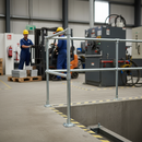 Dark Sea Green Premium Pre-Assembled Mid Post for 33.7mm Tube with 1100mm Height and 550mm Mid Rail Height
