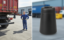 Dark Slate Gray Premium Heavy Duty Rubber HGV Bumper for Refrigerated Trailers - 65mm Base Diameter and 100mm Length