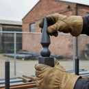 Dark Gray Premium Hand Forged Railhead 125mm Height with 30mm Base and Width for Durable Applications