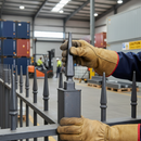 Dark Gray Premium Heavy Duty Railhead 153mm Height with 24mm Width and Base for Industrial Applications