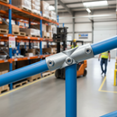 Gray Premium Long Slope Tee 11-29° for 48.3mm Tube - Ideal Connection for Rails - High-Quality Professional Grade for Industrial and Commercial Applicat...